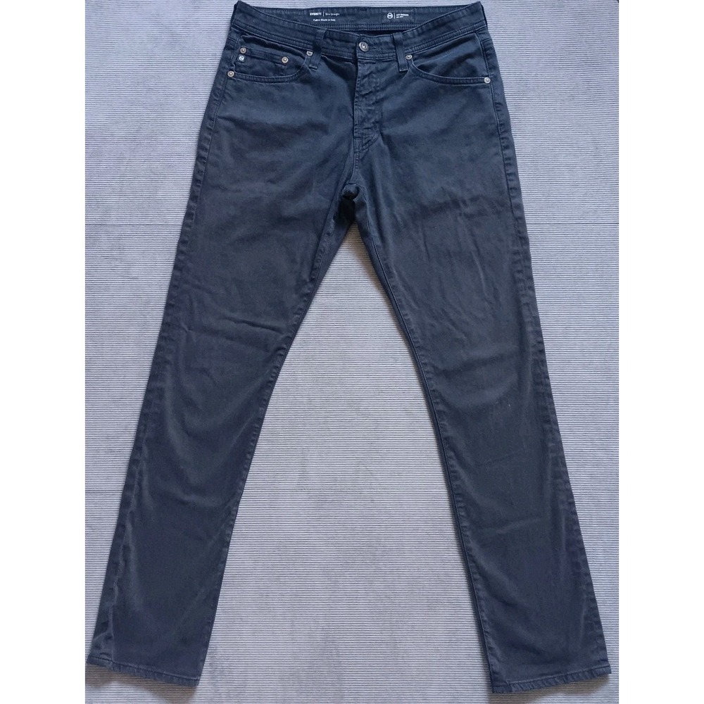 Adriano Goldschmied Jeans Mens 29x32 (*31x32) Everett AG Slim Straight Dark Blue - Picture 3 of 13